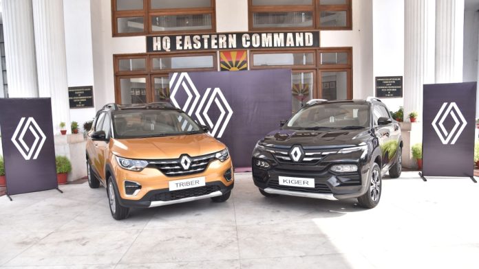 Renault presents Triber, Kiger to Indian Army