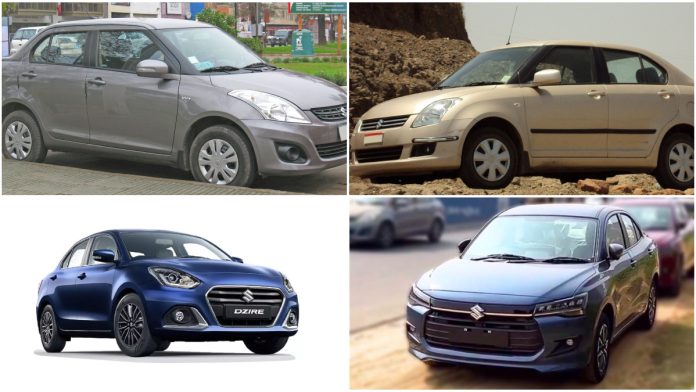 Maruti Suzuki Dzire evolution over the years