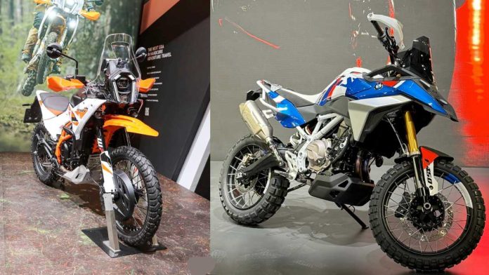 New KTM 390 Adventure R vs BMW F 450 GS spec comparo