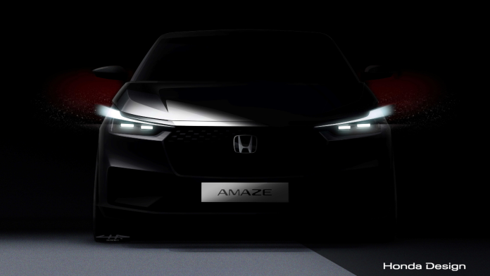 New Honda Amaze teaser ahead of December 4 launch